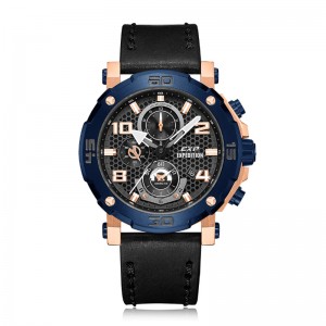 Expedition 6769 Rosegold Blue Black Leather New Size GCLURBA